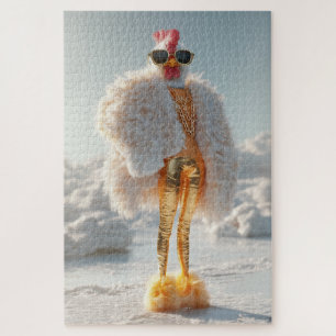 Glam Chicken op Ice Legpuzzel