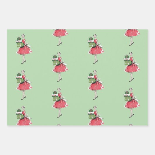 Glam Christmas Wrapping Paper (Voorkant)