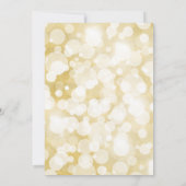 Glam Coeur Blanc & Or SWEET 16 Invitation de parti (Dos)