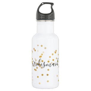 Glam Confetti Bridesmaid Waterfles