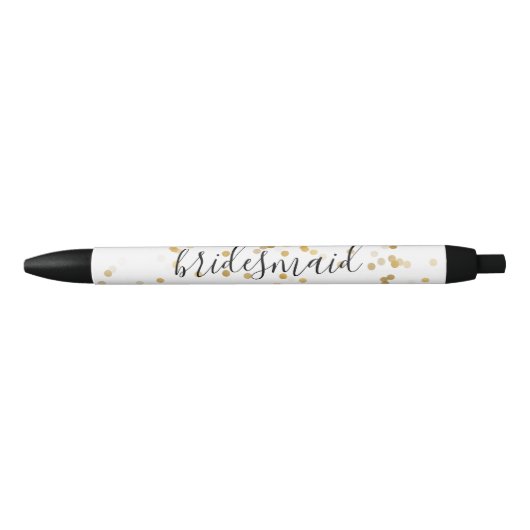 Glam Confetti Bridesmaid Zwarte Inkt Pen (Voorkant)