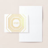 Glam Deco Gepersonaliseerde Gevouwen Kaart (Display)