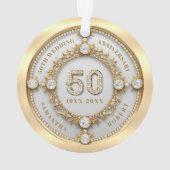 Glam Diamond & Gold Frame 50e anniversaire de Mari (dos)