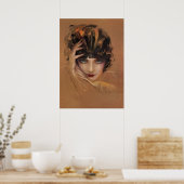 Glam door rolf-armstrong poster (Keuken)