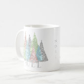 Glam Élégant de l'arbre de Noël Mug Nom personnali (Devant gauche)