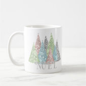 Glam Élégant de l'arbre de Noël Mug Nom personnali (Gauche)