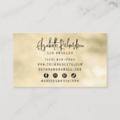 Glam Elegant Luxe Boho Amethist Crystal Visitekaartje (Achterkant)