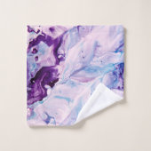 Glam en marbre Abstrait #1 #peinture (Gant de toilette)