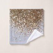 Glam étincelant Glam Gold Parties scintillant Glam (Gant de toilette)