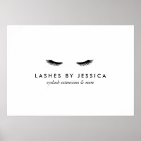 Glam Eyelashes Black en White