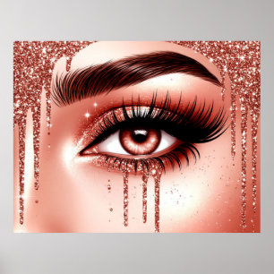 ✨ Glam Eyes Make-upstijl voor schoonheidsruimtes � Poster
