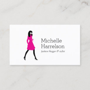 Glam Fashion Girl Style Blogger Carte de visite