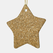 Glam Faux Glitter Keramisch Ornament (Links)