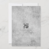 Glam Faux Holografische Agaat Geode Huwelijks QR C Kaart (Achterkant)