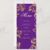 Glam Floral 80e Anniversaire Programme Gold Purple (Dos)