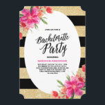 Glam floral | Bachelorette Party Invitation<br><div class="desc"></div>