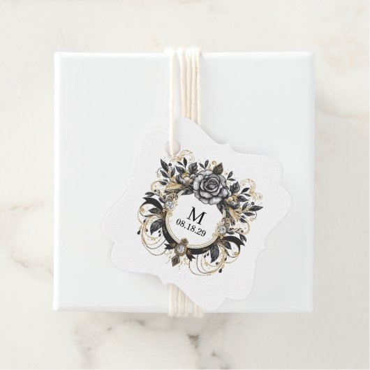  Glam Floral Bedankjes Labels (In situ)