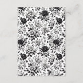  Glam Floral Wedding Informatiekaartje (Achterkant)