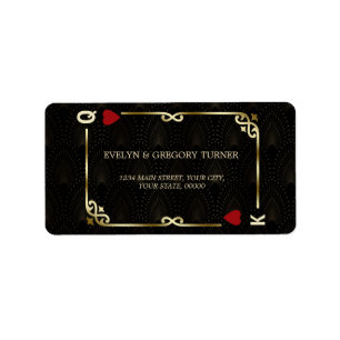 Glam Gatsby Casino Las Vegas Poker Wedding Etiket