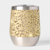 Glam Geel Goud Glitter Luipaard (Voorkant)