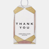 Glam Geometric Diamond Cadeaulabel (Achterkant)