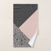 Glam géométrique léopard n° 1 (Serviette à main)