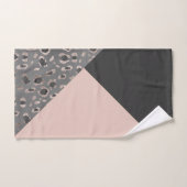 Glam géométrique léopard n° 1 (Serviette à main)