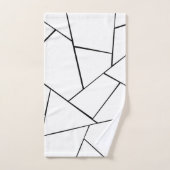 Glam géométrique noir blanc #1 #décoration #geo (Serviette à main)