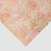 Glam Girale Peach roze Blush leopard print Tissuepapier (Detail)