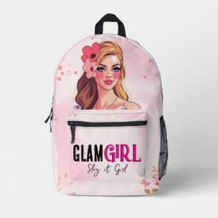 GLAM GIRL BEDRUKTE RUGZAK