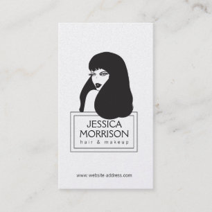 Glam Girl Gold Hair Salon Carte de visite de beaut