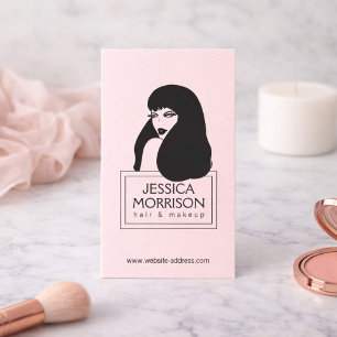 Glam Girl LT Pink Hair Salon Beauty Visitekaartje