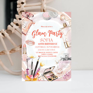 Glam Girl Party Verjaardag Spa Kaart