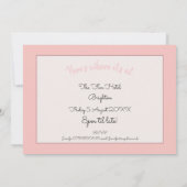 Glam Girls Peach Geometric Hens Party Kaart (Achterkant)