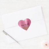 Glam Girly Gold Luipaard Hart Sticker (Envelop)