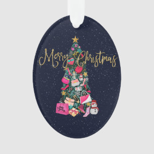 Glam Girly presenteert de paarse kerstboom Ornament