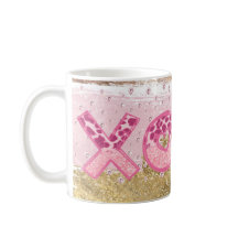 Glam Glitter Gold Pink XOXO Valentijnse