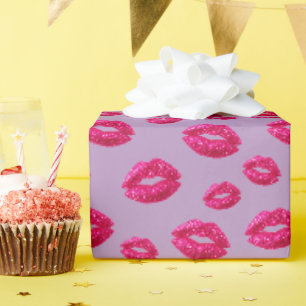 Glam Glitter Lippenstift Kus Cadeaupapier