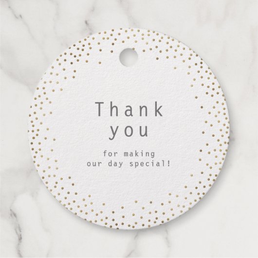 Glam glitter moderne kalligrafie "Liefde" bruiloft Bedankjes Labels (Achterkant)