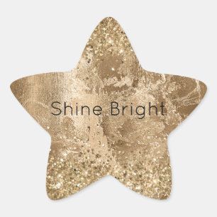 Glam Glitter Sparkles Ster Sticker