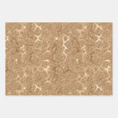 Glam Glitter Zebra afdrukken Inpakpapier Vel (Voorkant 3)