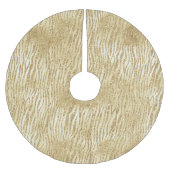 Glam Glitter Zebra afdrukken Kerstboom Rok (Voorkant)