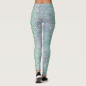 Glam Glitterende Diamant Slingerslint Patroon Leggings (Achterkant)