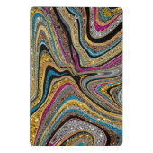 Glam glittery girale kunst mini klembord (Achterkant)