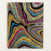 Glam glittery girale kunst planner (Voorkant)
