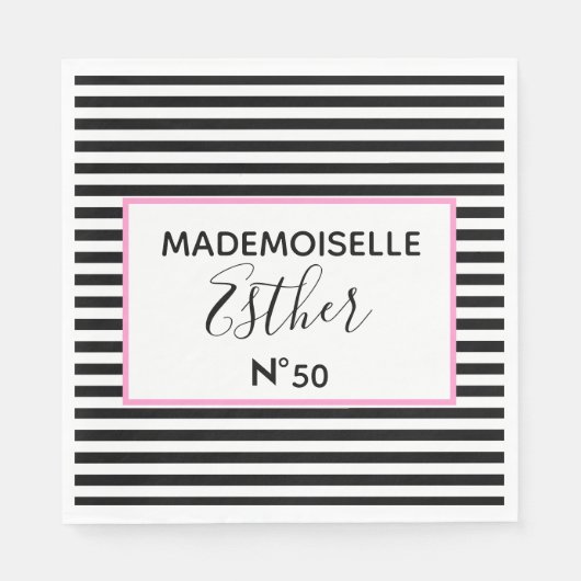 Glam & Glitz Couture Verjaardagsfeestje Servet (Voorkant)