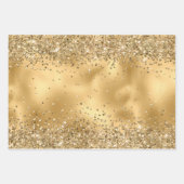 Glam Glitzy Sparkle Glitter Inpakpapier Vel (Voorkant 3)