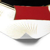 Glam Gold Casino Vegas Wedding Seating Chart  Poster (Hoek)