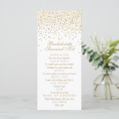  Glam Gold Confetti Bachelorette Overleving (Staand voorkant)