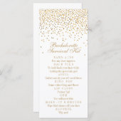  Glam Gold Confetti Bachelorette Overleving (Voorkant / Achterkant)